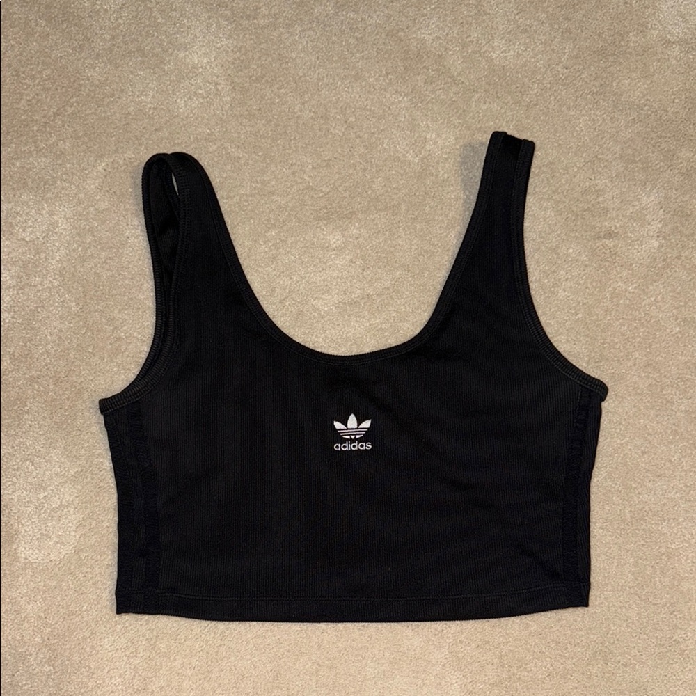 Adidas Black Sports Crop Top